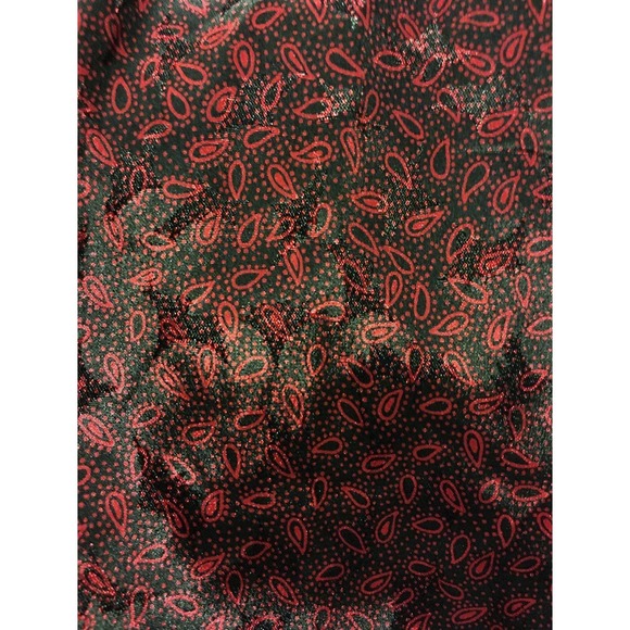 EUC Patterned Vintage VTG "LB" Shimmer Metallic Blouse Top Size 11/12 - Picture 10 of 10